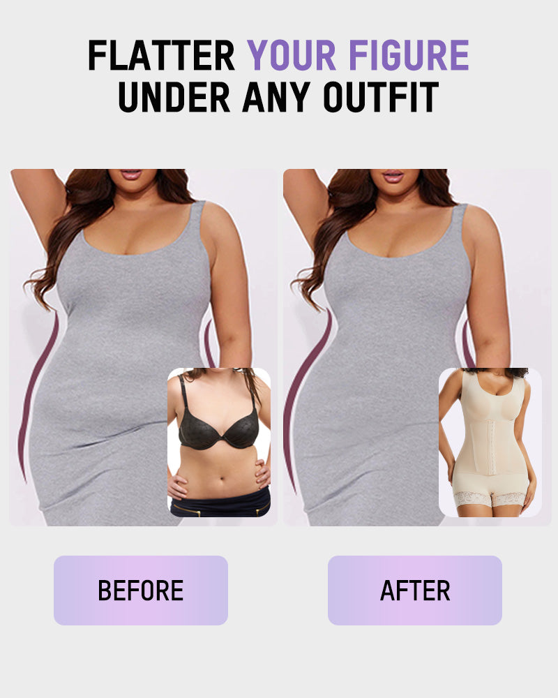 Body Faja de Control Abdominal de Doble Capa PowerMesh