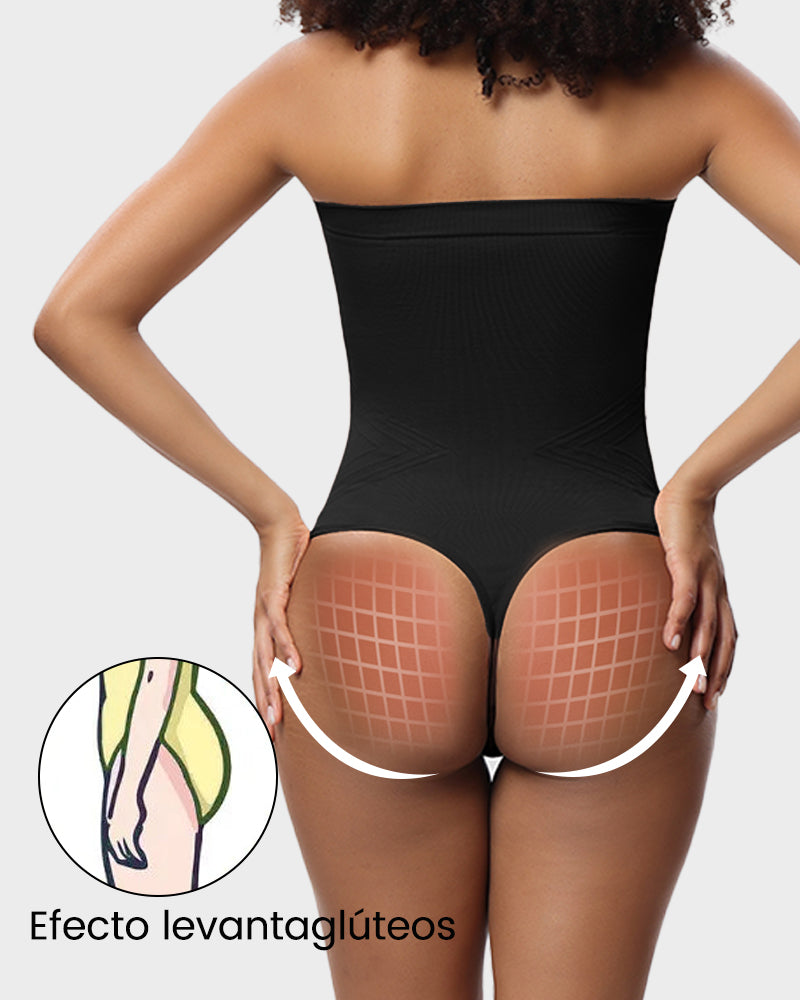 Body tipo tanga sin costuras con banda y tirantes removibles