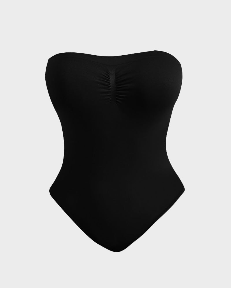 Body moldeador sin tirantes con control de abdomen