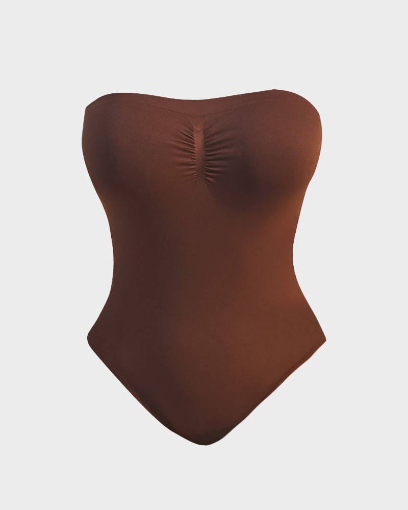 Body moldeador sin tirantes con control de abdomen