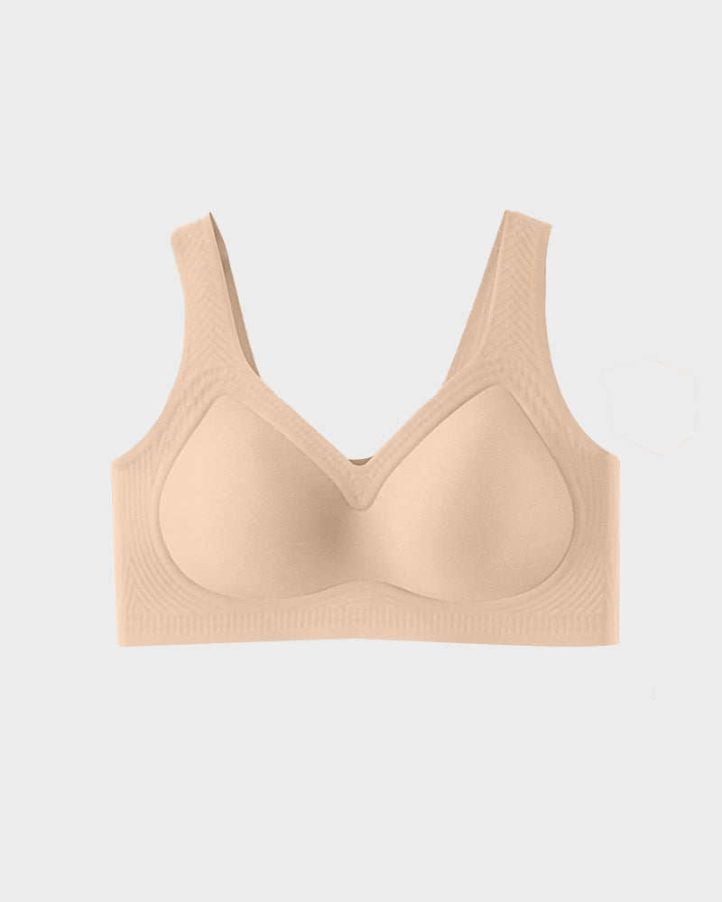 Brasier Talla Extra Sin Varilla – Push-Up, Cobertura Total y Tirantes Anchos